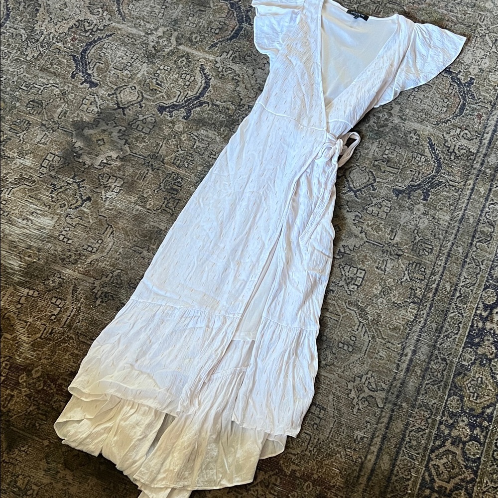 Lafayette 148 New York White High Low Dress - Picture 8 of 8